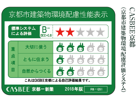 京都市建築物環境配慮性能表示